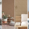 Enhance Your Space with Textured Linen Look Wallpaper for Cozy Living Room