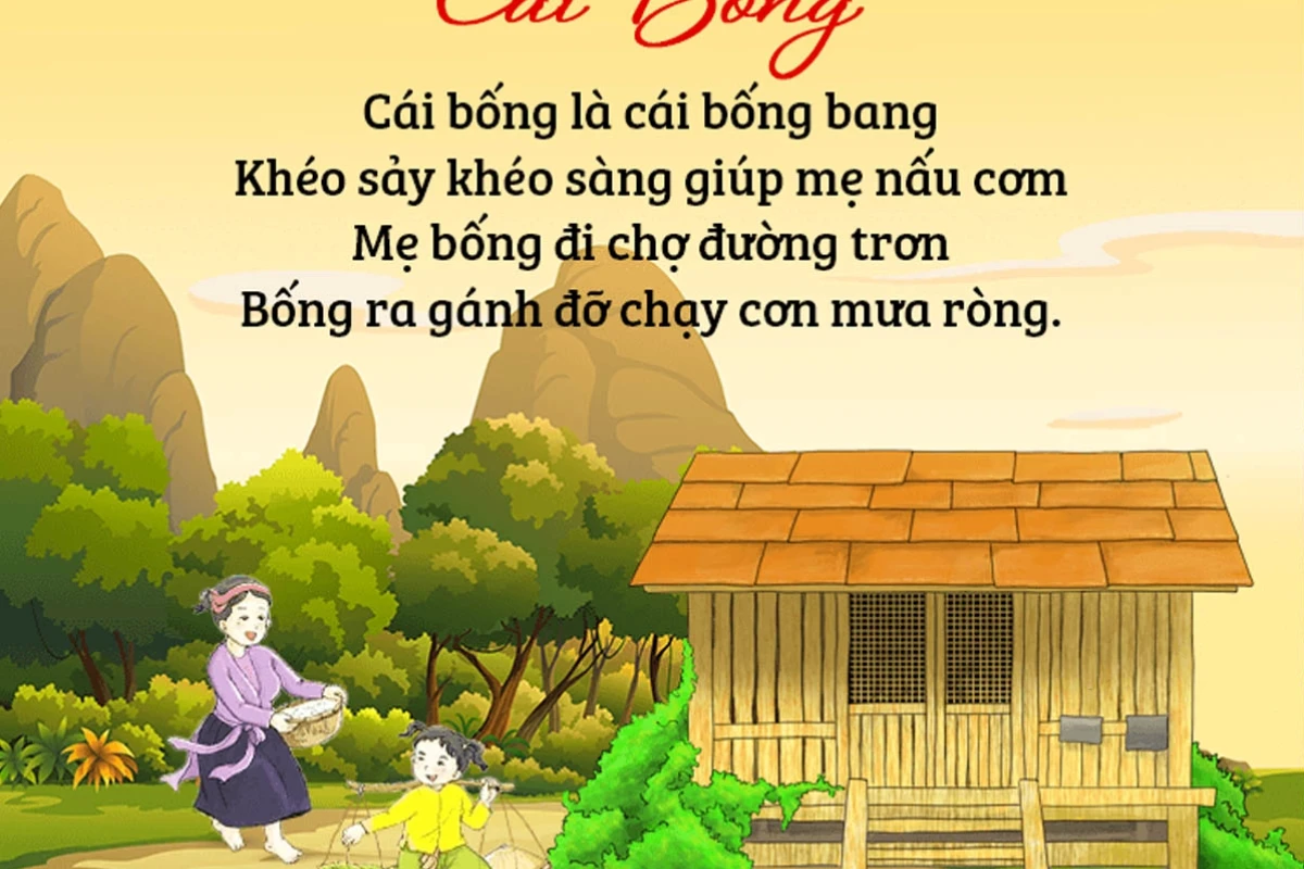 Bài Đồng Dao Cái Bống: Lời Ca Dao Dễ Thương Cho Bé