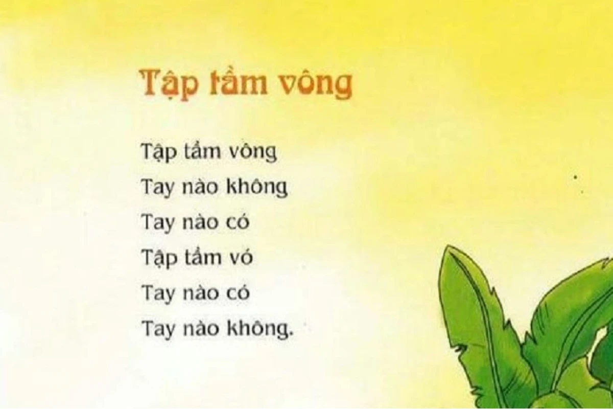 Bài đồng dao Tập tầm vông: Lời ca dao quen thuộc của tuổi thơ