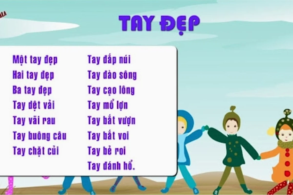 Giáo án Đồng Dao Tay Đẹp: Bài Học Vui Nhộn Cho Trẻ Mầm Non