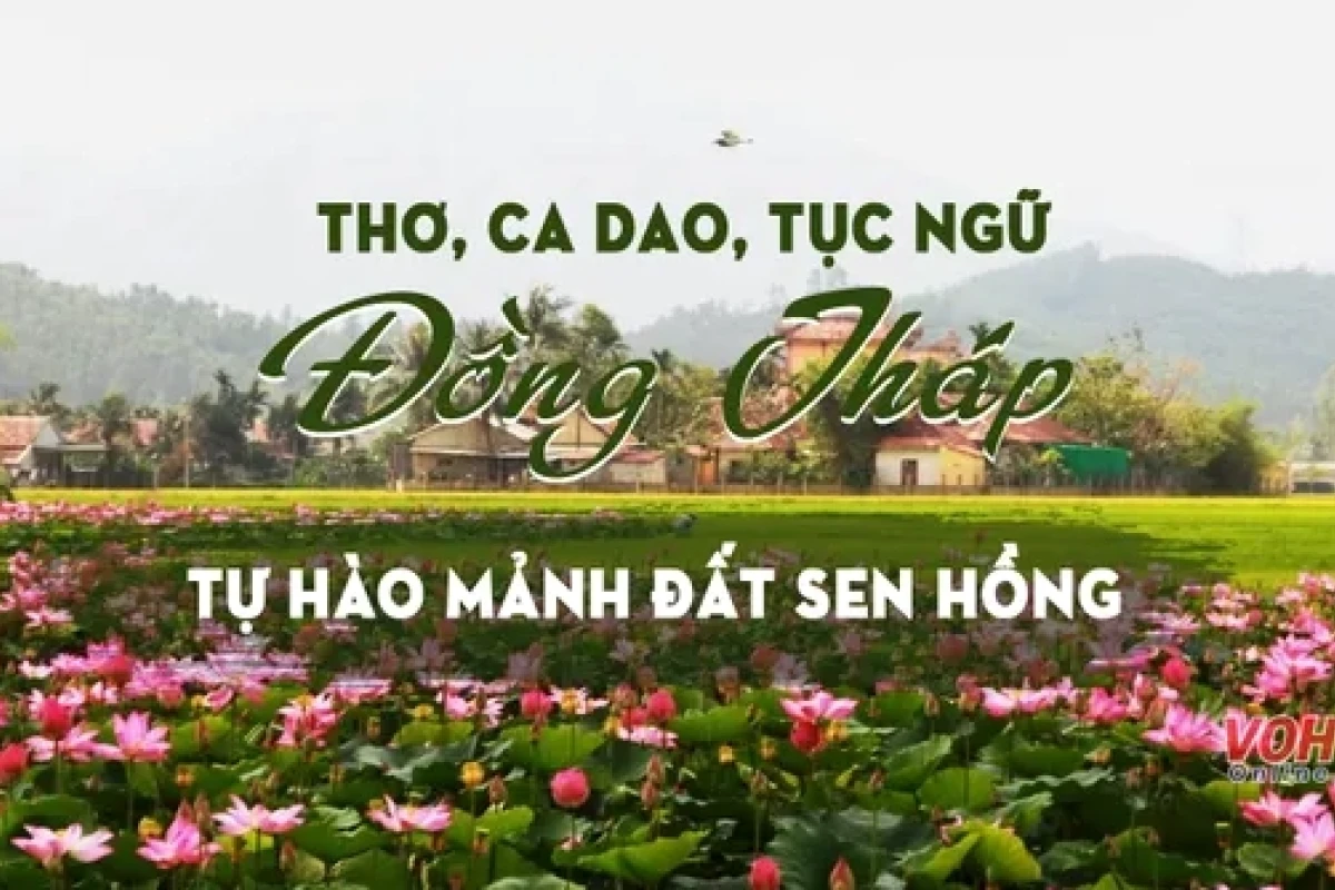 Những câu ca dao về Đồng Tháp: Di sản văn hóa đất Sen hồng
