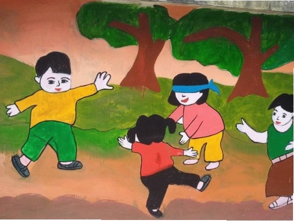 Bài đồng dao Bịt mắt bắt dê - trò chơi dân gian vui nhộn