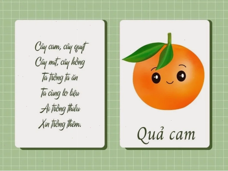 Bé đang tập đọc đồng dao