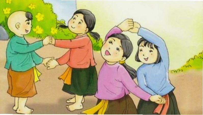 Bé hào hứng với bài hát Lộn cầu vồng