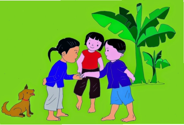 Bé vui vẻ ca hát bài đồng dao Chi chi chành chành