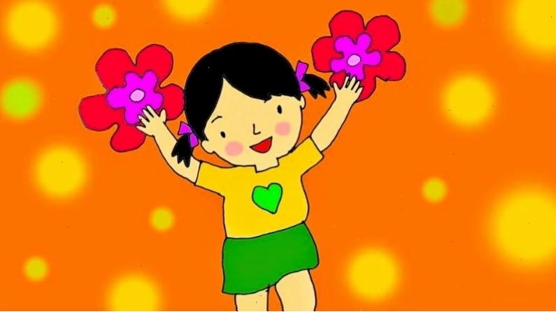 Bé vui vẻ với bài hát Hoa bé ngoan