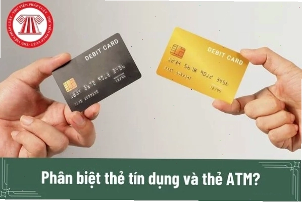 Biểu đồ so sánh trực quan thẻ tín dụng và thẻ ATM