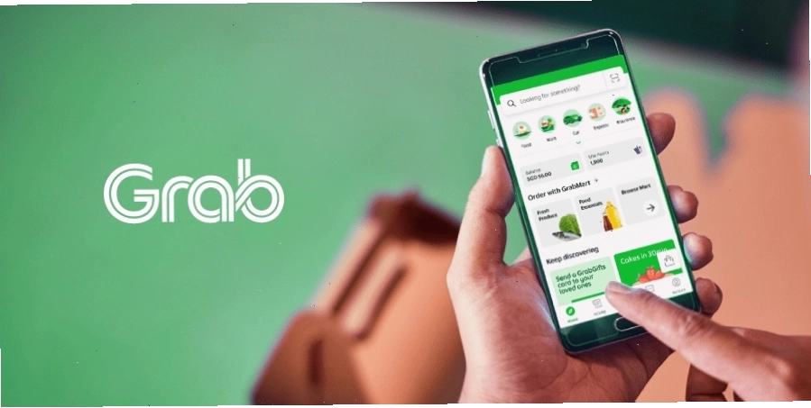 Biểu tượng Grab đang di chuyển