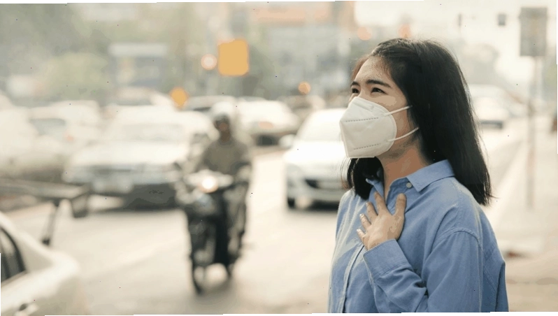 Bụi mịn và khí độc gây tổn thương đường hô hấp