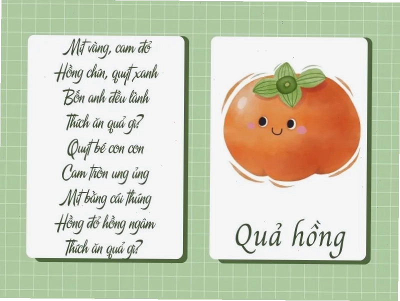 Các loại quả trong bài đồng dao