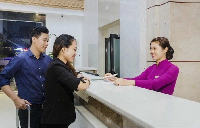 Cận cảnh khu vực sảnh khách sạn