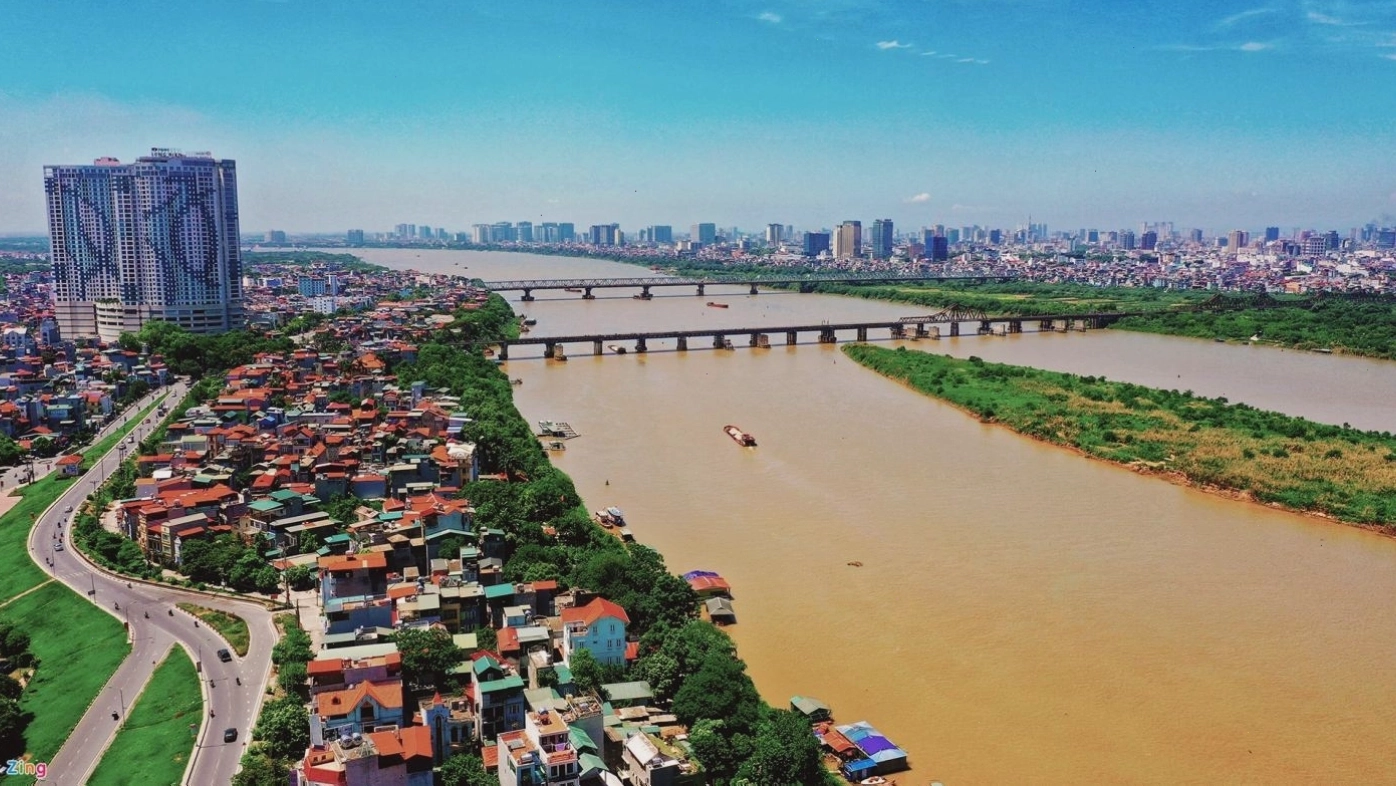 Cảnh quan sông nước hữu tình với phù sa
