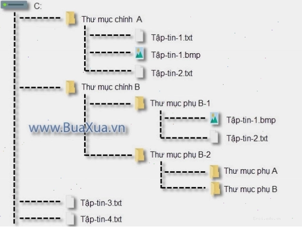 Cấu trúc phân cấp của thư mục và tệp tin trong máy tính