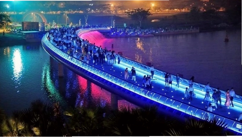 Chụp ảnh thật đẹp trên cây cầu Ánh Sao lung linh