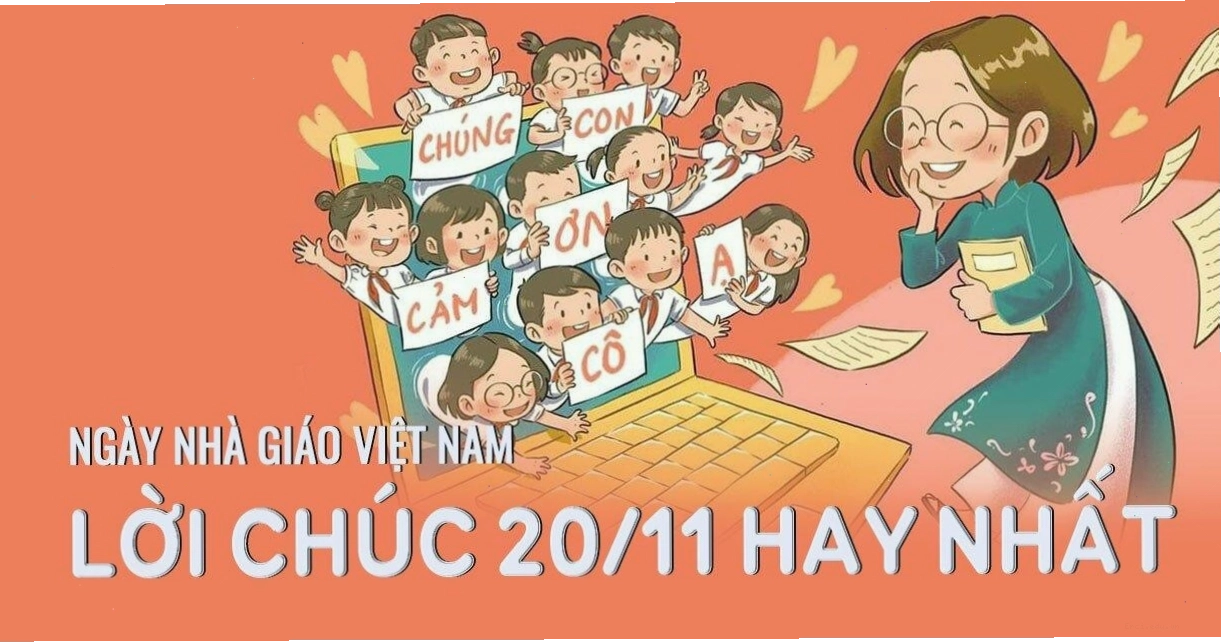 Cô giáo và học sinh trong ngày 20/11