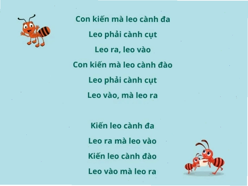 Đàn bướm xinh đẹp trong bài đồng dao
