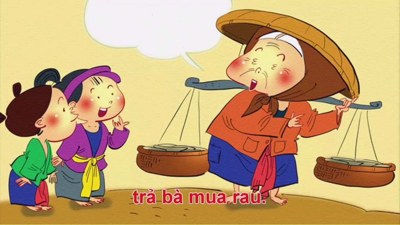 Đồng dao cho bé: Bà Còng Đi Chợ Trời Mưa