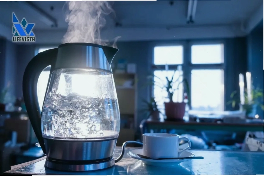 Đun sôi nước cứng để loại bỏ một phần độ cứng tạm thời