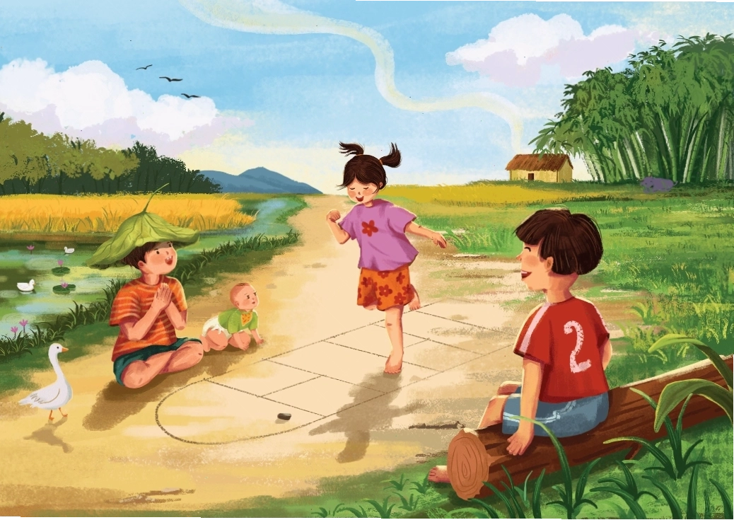 Gia đình vui chơi cùng nhau