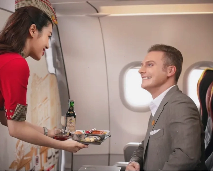 Hành khách hạng Skyboss Vietjet tận hưởng dịch vụ tiện nghi và sang trọng