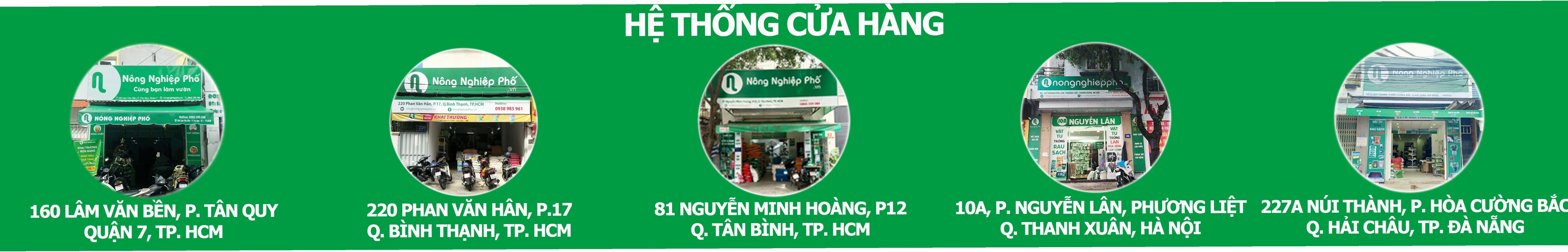 Hệ thống cửa hàng Nông Nghiệp Phố
