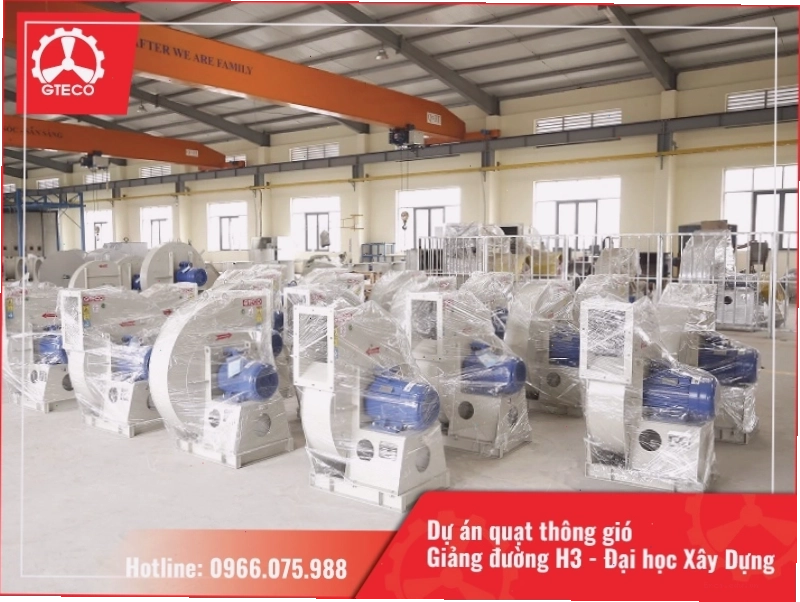Hệ thống quạt thông gió giúp cải thiện môi trường không khí