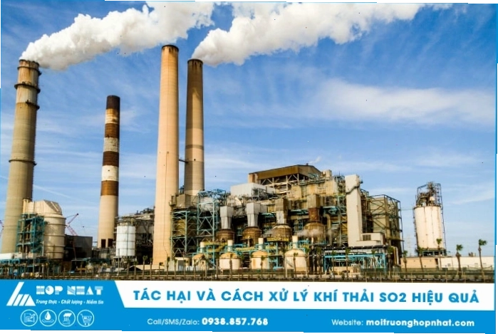 Hệ thống xử lý khí thải công nghiệp hiện đại giảm thiểu SO2