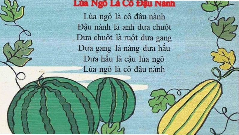 Hình ảnh các loại cây trồng gần gũi trong bài đồng dao