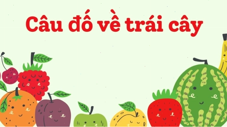 Hình ảnh các loại trái cây quen thuộc