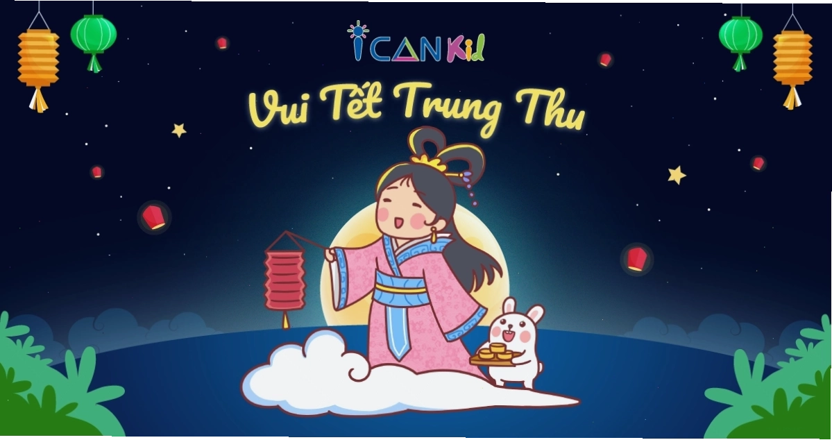 Hình ảnh chị Hằng và chú Cuội trên cung trăng