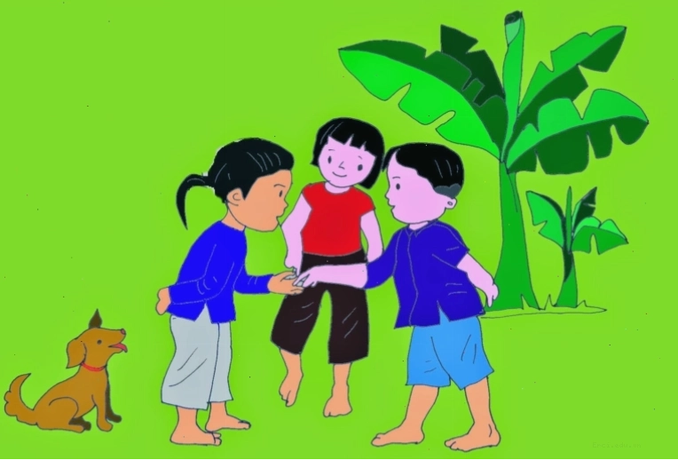 Hình ảnh minh họa bài đồng dao Chi chi chành chành