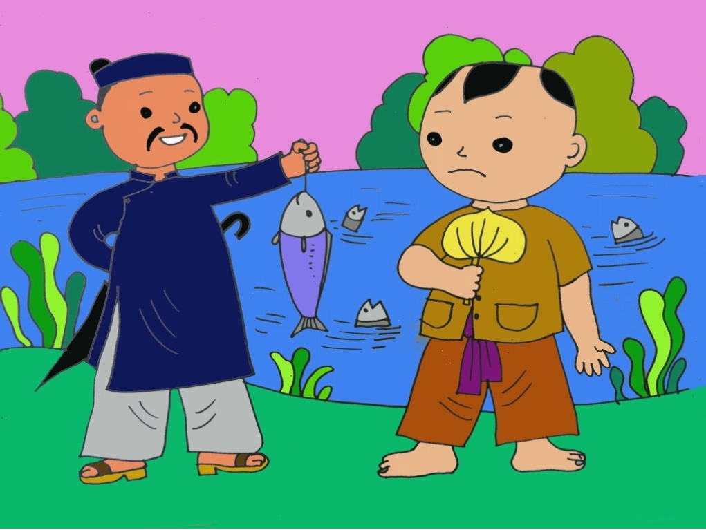 Hình ảnh minh họa bài đồng dao Thằng Bờm