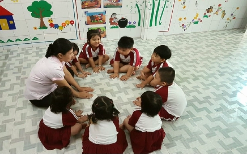 Hình ảnh minh họa bài đồng dao úp lá khoai