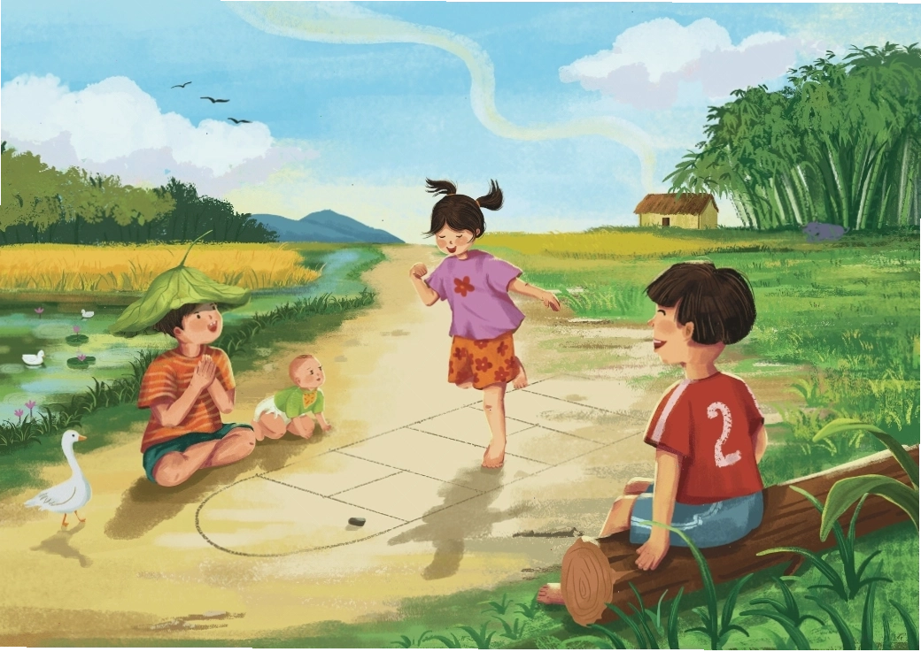 Hình ảnh minh họa các loài vật trong bài đồng dao