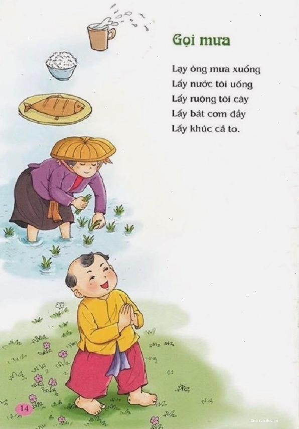 Hình ảnh minh họa cảnh mưa rơi xuống cánh đồng, mang lại sự sống