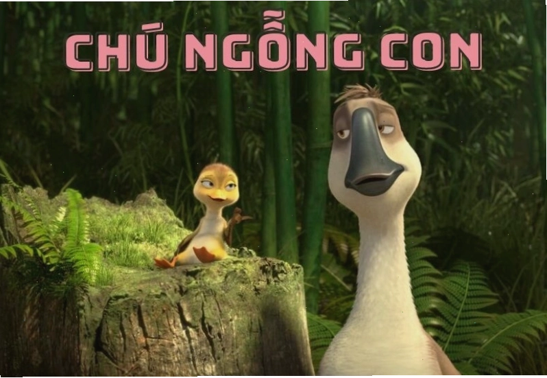 Hình ảnh minh họa chú ngỗng con trong bài đồng dao