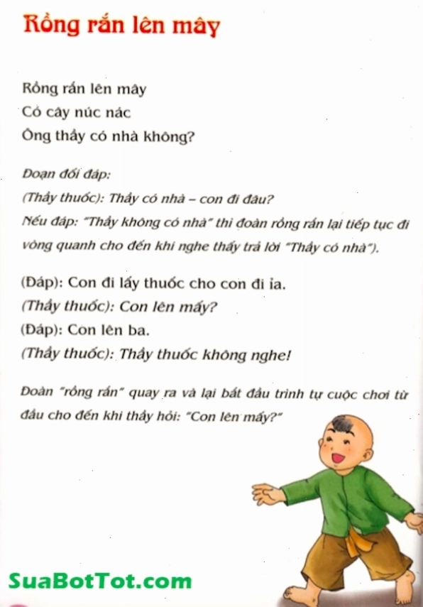Hình ảnh minh họa trò Rồng rắn lên mây