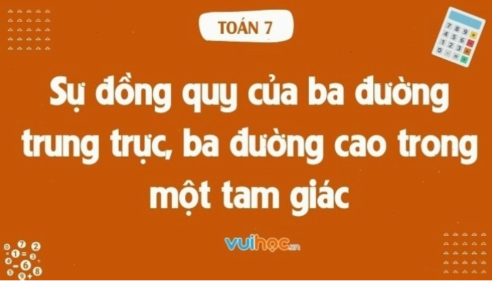 Hình minh họa sự đồng quy của ba đường cao trong tam giác