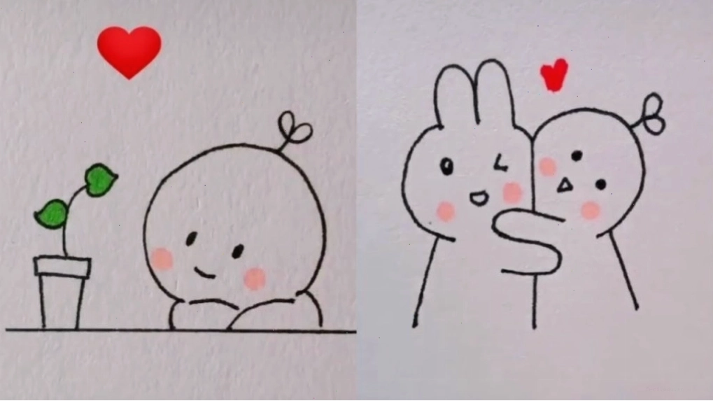 Hình vẽ anime chibi đơn giản cute