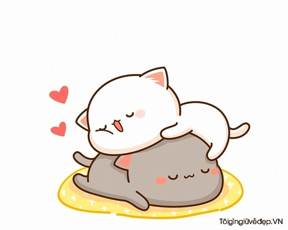Hình vẽ chú mèo cute đơn giản