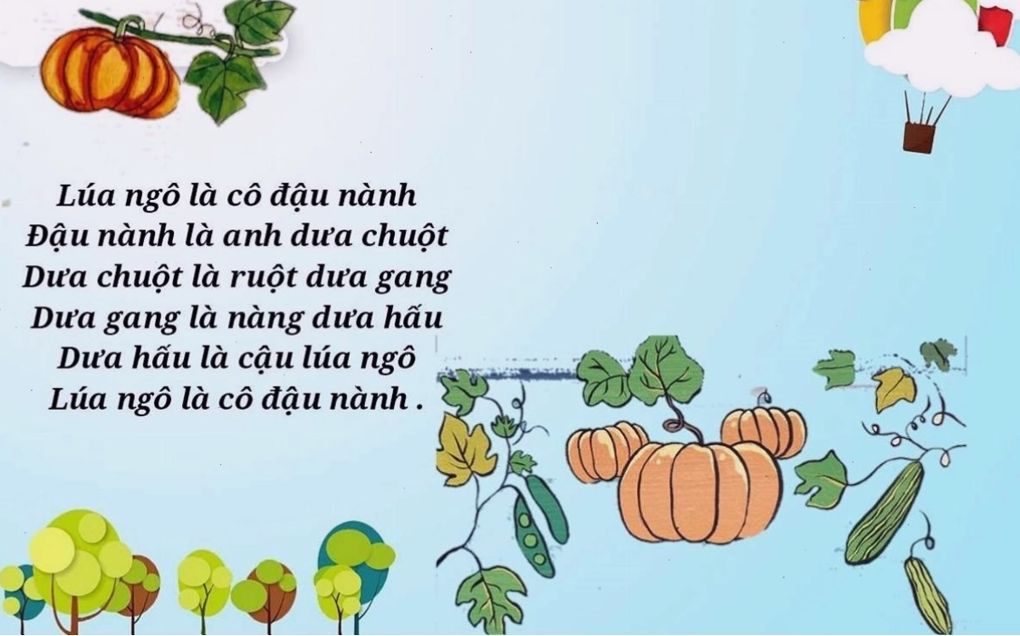 Hoạt động học đồng dao tại trường Mầm non