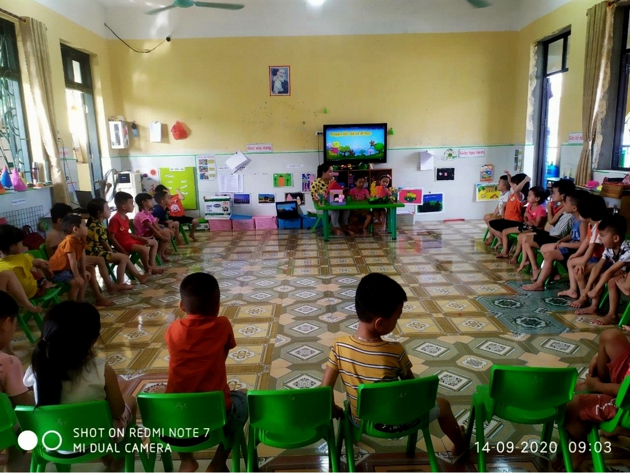 Hoạt động phát triển ngôn ngữ cho trẻ với truyện kể