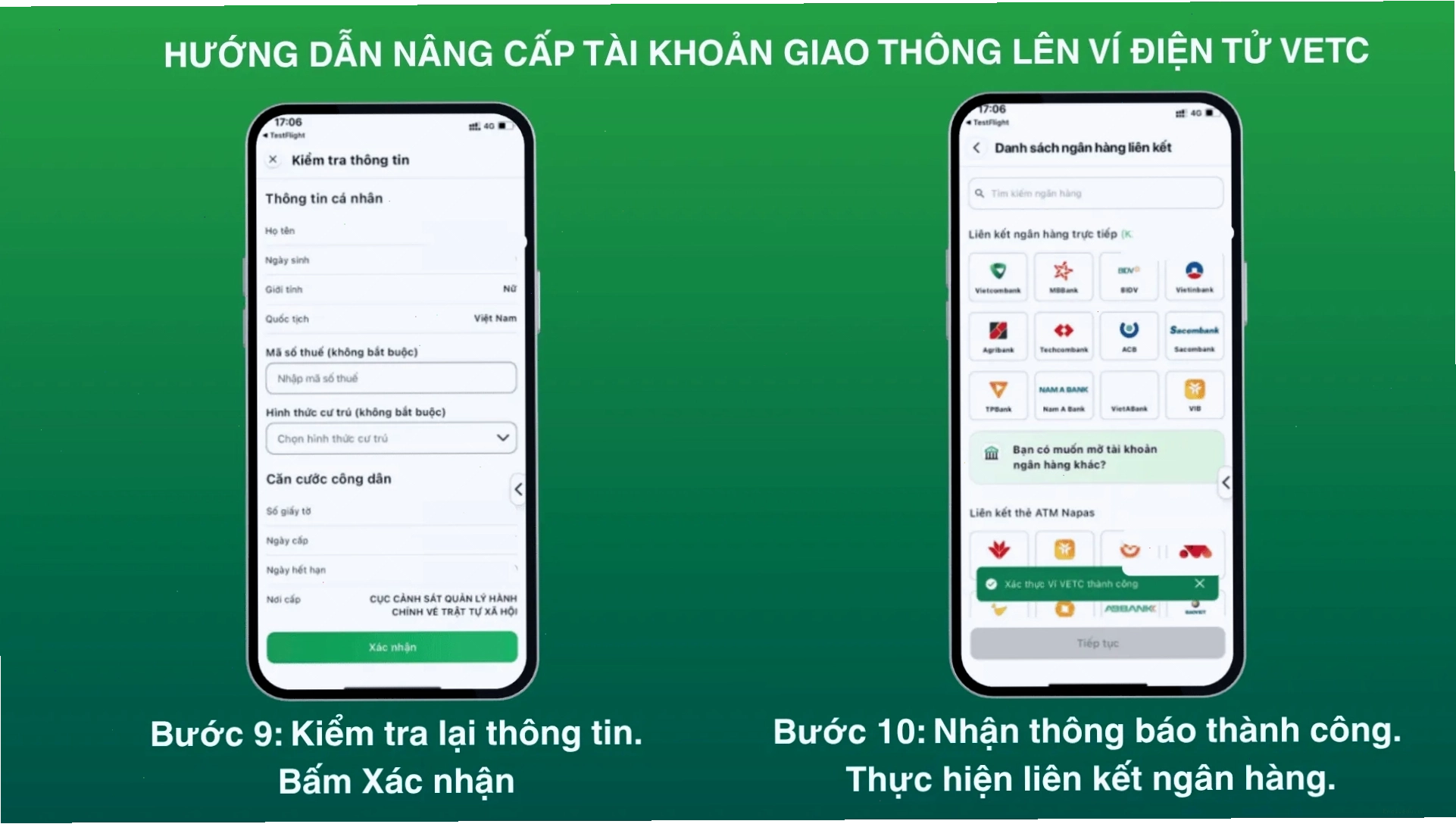 Hướng dẫn chuyển đổi từ tài khoản thu phí sang tài khoản giao thông