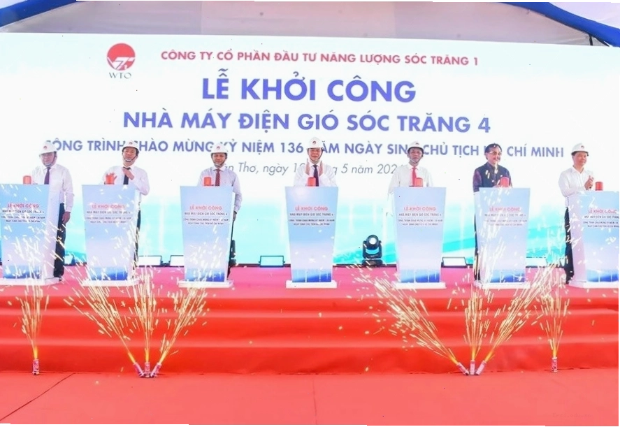 Khởi công dự án Nhà máy Điện gió Sóc Trăng 4