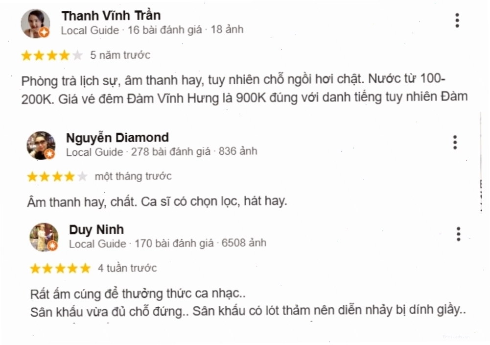 Không gian ấm cúng tại Phòng trà Đồng Dao thu hút nhiều khán giả yêu nhạc
