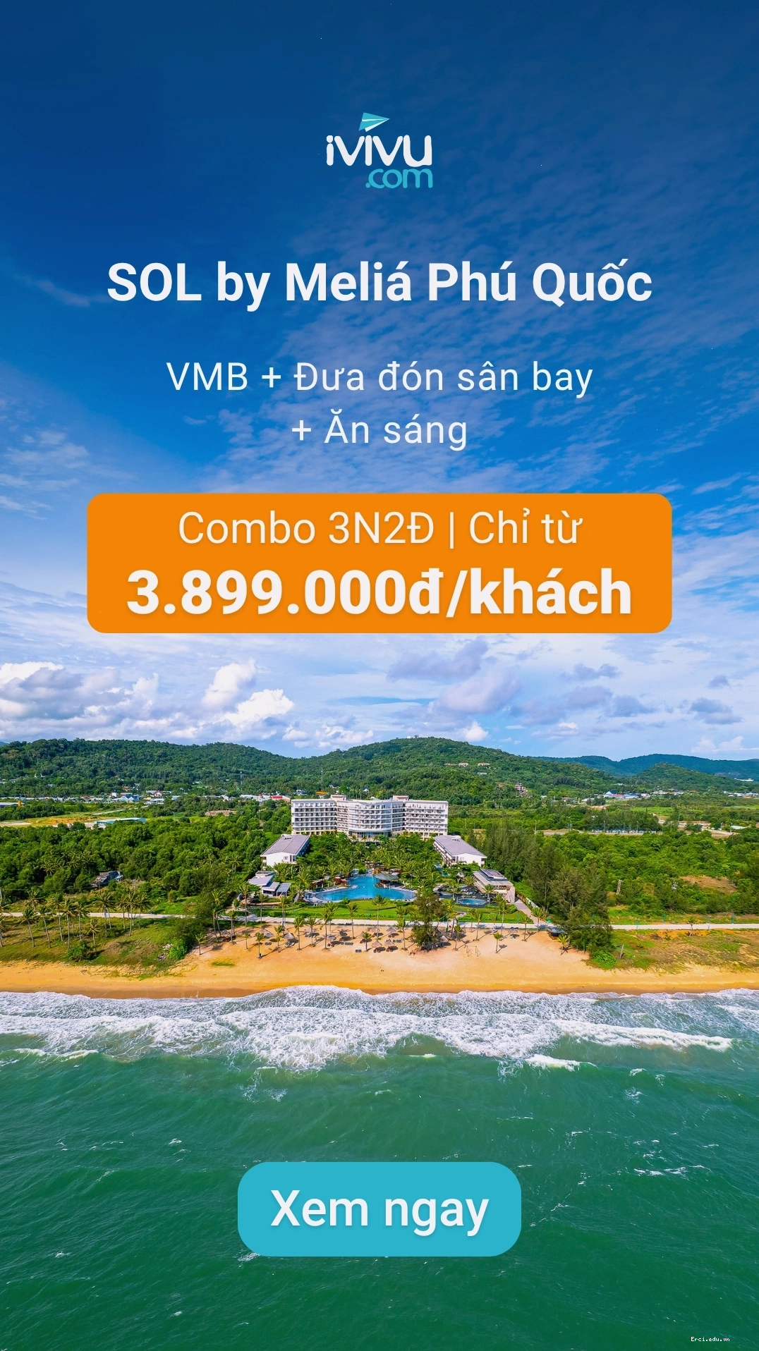 Không gian phòng ăn lãng mạn tại resort