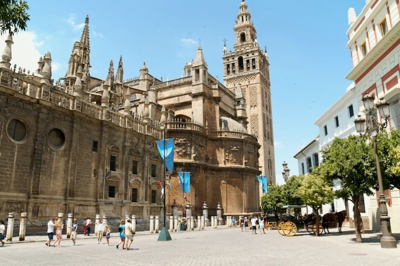 Khu phố cổ kính tại Seville, Tây Ban Nha