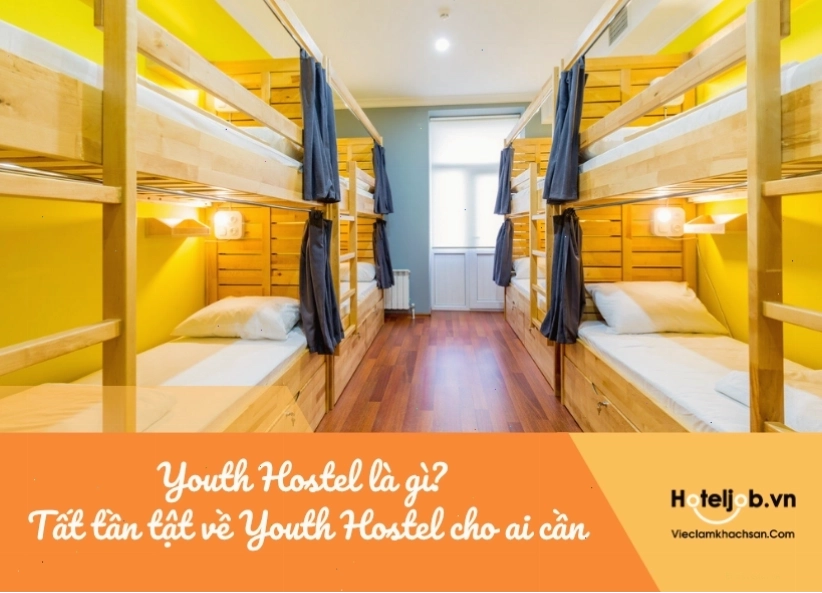 Khu vực sinh hoạt chung tại một hostel
