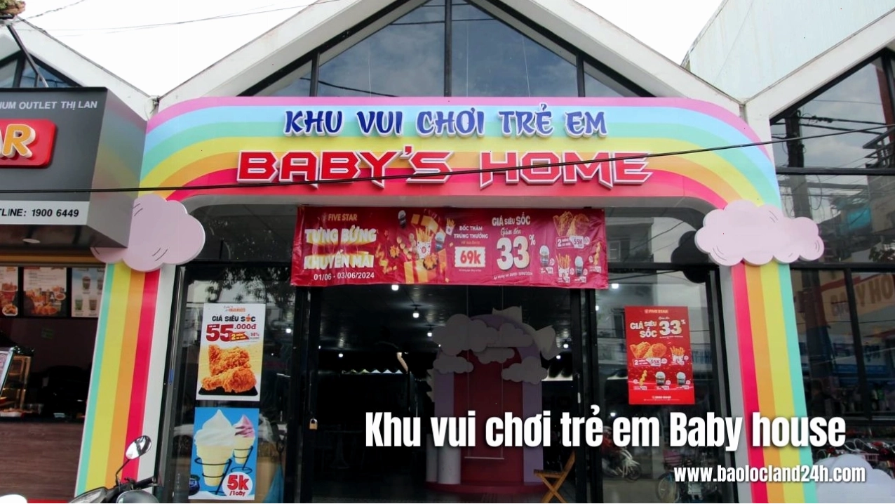 Khu vui chơi Baby House Bảo Lộc dành cho trẻ nhỏ