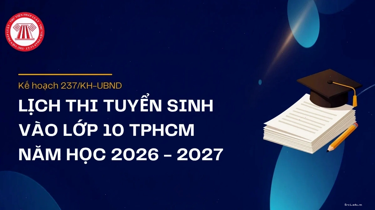 Lịch thi vào lớp 10 TPHCM 2026 2027 từng môn